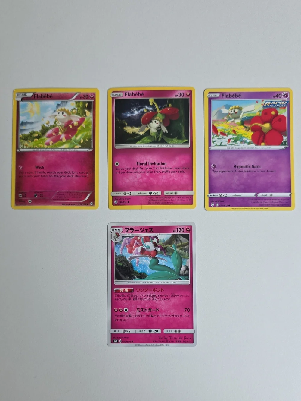 Pokemon Flabébé And Japanese Florges Card